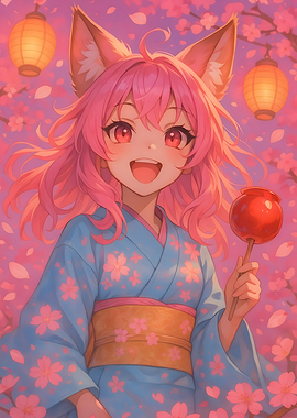 Festival Anime Fox Girl