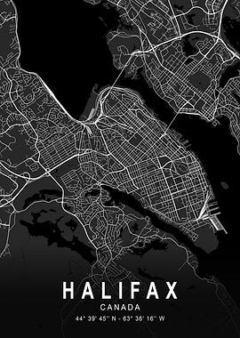 Halifax Dark Map