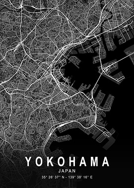 Yokohama Dark Map