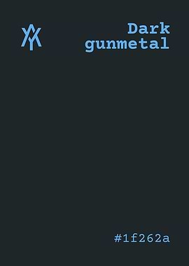 Dark Gunmetal Color Palette