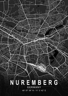 Nuremberg Dark Map