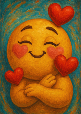Emoji in Love Painting