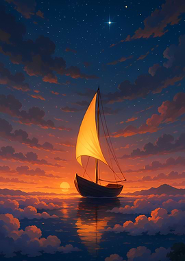 Sailboat at Sunset