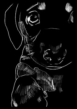 'Sad Puppy' Jamie's Hand-Drawn Dog Collection