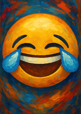 Laughing Emoji Painting