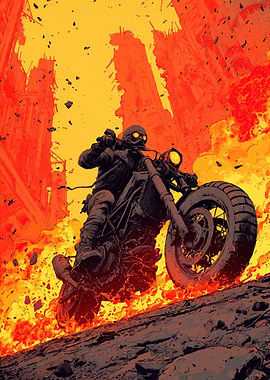 Motorcycle Ride Landscape