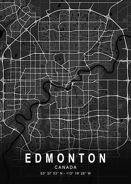 Edmonton Dark Map