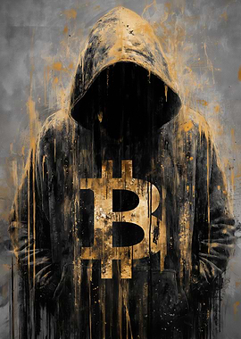 Bitcoin Hoodie Abstract Art