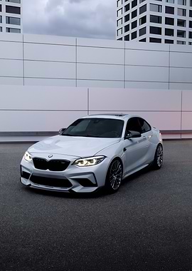 White BMW M2 Competition