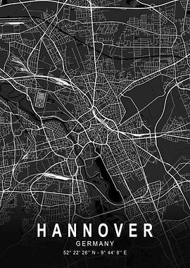 Hannover Dark Map