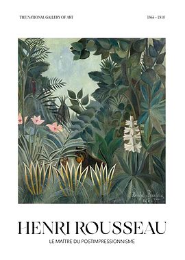 Henri Rousseau Jungle Painting