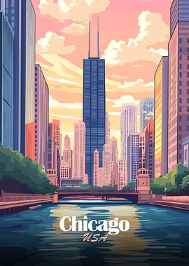 Chicago Skyline Illustration
