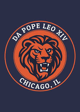 Da Pope Leo XIV Chicago Lion
