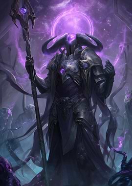 Dark Mage Horns Staff