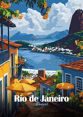 Rio de Janeiro, Brazil Travel Poster