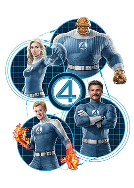 Fantastic Four Team Poses