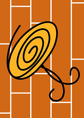 Stylized Table on Brick Background