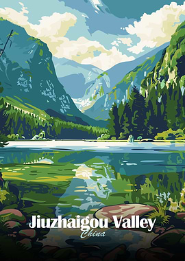 Jiuzhaigou Valley, China Landscape