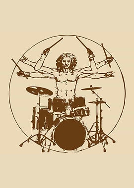 Vitruvian Drummer