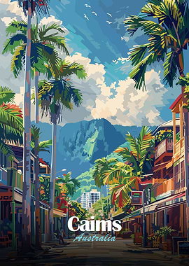 Cairns Australia Travel Poster