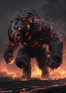 Lava Lion Monster