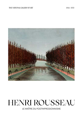Henri Rousseau painting of a canal
