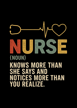 Nurse Definition Retro Style