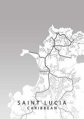 Saint Lucia Map