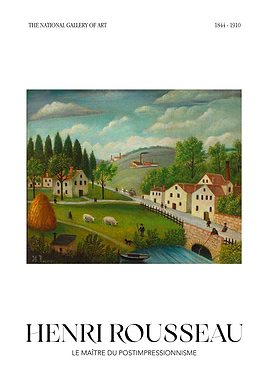 Henri Rousseau Post-Impressionist Landscape Painting