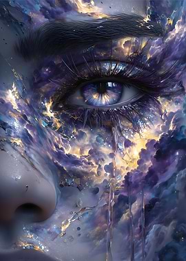 Celestial Eye with Tears