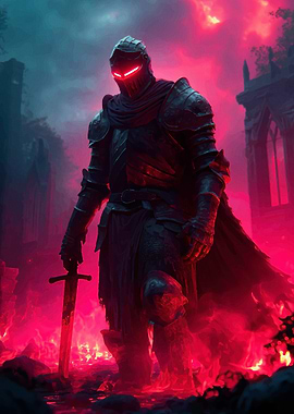 Dark Knight Glowing Eyes