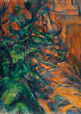 Rocks and Trees Painting