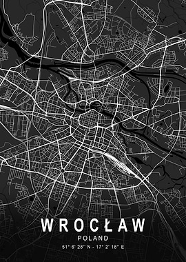 Wrocław Dark Map