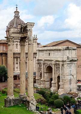 Roman Forum Ruins, Rome, Italy