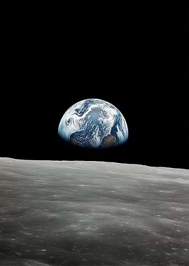 Earthrise from the Moon
