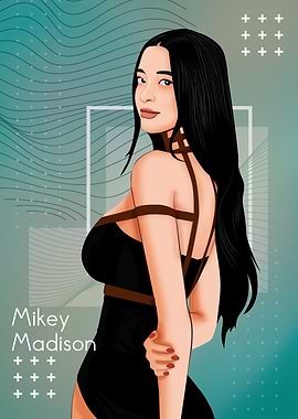 Mikey Madison Illustration