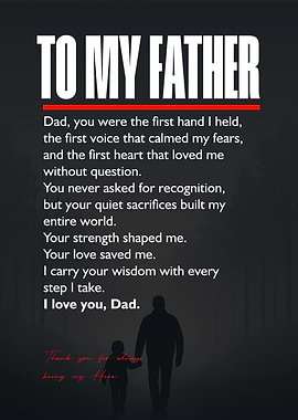 To My Father: Sentimental Father's Day