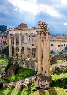 Roman Forum Ruins in Rome, Italy