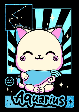 Kawaii Zodiac Aquarius