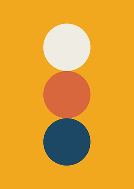 Minimalist 1920s Geometric Posters with Primitive Shapes