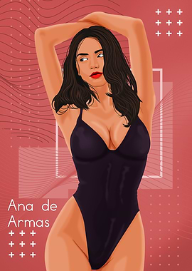Ana de Armas Illustration