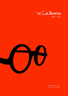 Le Corbusier Bauhaus Inspiration Poster