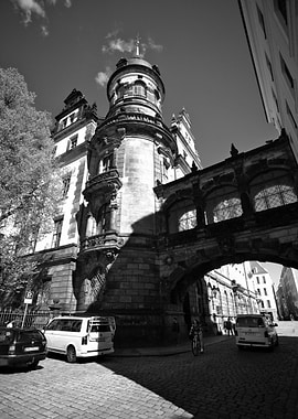 Black and White Cityscape Architecture