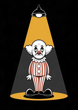 Clown Under Spotlight