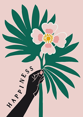 Happiness Flower Art