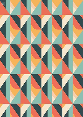 Retro Geometric Pattern