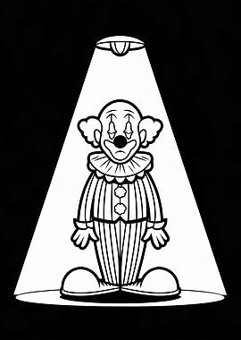 Spotlight on a Clown