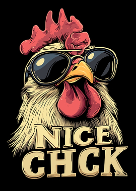 Cool Chicken with Sunglasses