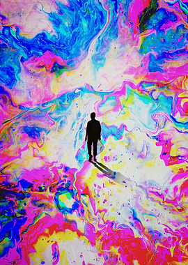 Stillness Between the Madness – Surreal Abstract Art of Chaos and Calm