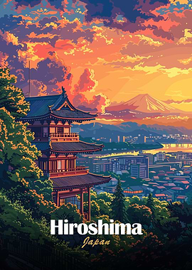 Hiroshima Japan Landscape Art